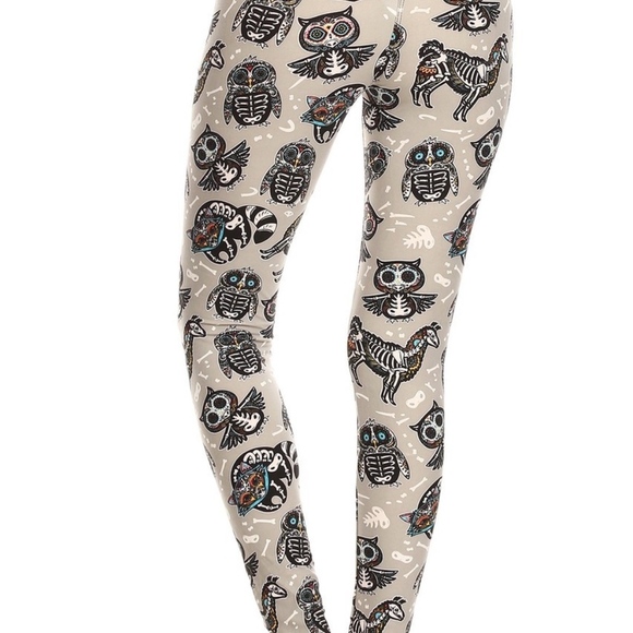Animal Skull Leggings Buttery Soft NWT - Picture 2 of 5